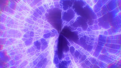 Abstract digital glowing vibrant purple light frame vortex creating a tunnel-like effect hi-tech abstract background