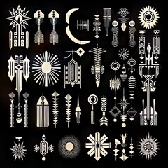 Detailed Ornate Mystical Symbolism Collection
