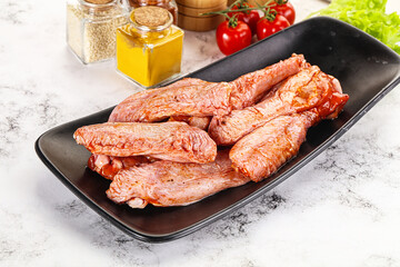 Marinated Duck wings for barbecue