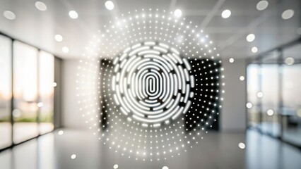 Biometric Sensor Data Background – Abstract background with biometric sensor data elements.
