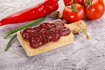 Wild Bear meat homemade sausages