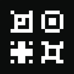 Obraz premium Set of modern line logo designs creative geometric shapes. Premium Vector