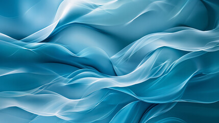 Fototapeta premium Abstract background with smooth waves in blue tones 