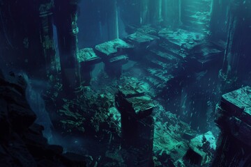 A place of shadows and fear with a sense of dread