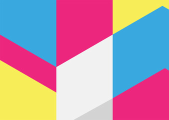 Pop color business trifold brochure design template. Flyer trifold brochure design template
