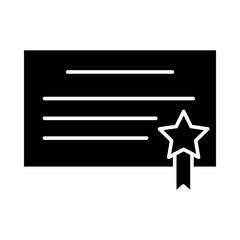 Certificate icon template
