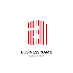 logo design with color bar and merge on white point. prism logo design for digital business.