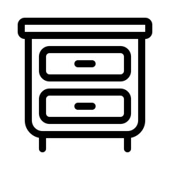 stuff shelf icon with line style, perfect for user interface projects