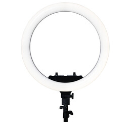 LED Ring Light Dimmable Lighting isolated isolated on a transparent background.