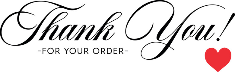 Thank You for Your Order. Elegant Thank You for Your Order Design with Stylish Graphics. Sophisticated Thank You for Your Purchase Image with Modern Elements. Chic Thank You for Your Order Graphic