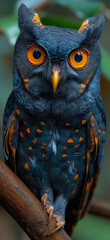 Fototapeta premium Owl wallpaper. Owl poster