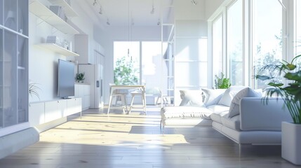 Modern City Living. Urban Apartment Lifestyle concept