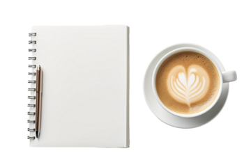 A Muses Morning: A Cup of Inspiration on White or PNG Transparent Background.