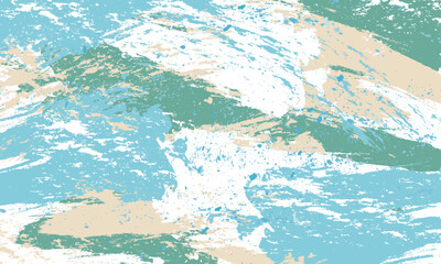 青と緑のインクが飛び散るペイント背景