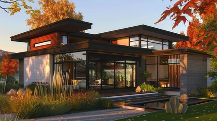 Modern Elegance. Contemporary home design concept