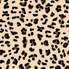 Abstract pattern. Texture of the skin of a leopard, cheetah. Seamless vector pattern