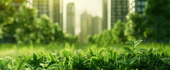 Sustainable Living. Green real estate emphasizes environmentally conscious practices.