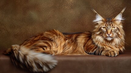 Maine Coon: Maine Coons are among the largest domestic cats, boasting a tufted coat and a gentle demeanor. These friendly giants are excellent companions for families.
