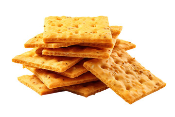 Symphony of Golden Crisps on White or PNG Transparent Background.