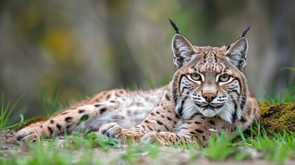 Fototapeta premium Pixie-bob: Resembling small bobcats, Pixie-bobs are known for their friendliness and loyalty. Many have extra toes (polydactyl), enhancing their unique and engaging personality. 