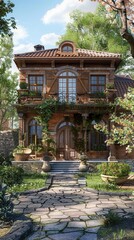 Fototapeta premium Cozy Retirement Living. Independent Living at its Finest