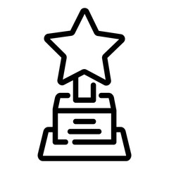 trophy Line Icon