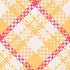 Classic Scottish Tartan Design. Tartan Plaid Vector Seamless Pattern. Traditional Scottish Woven Fabric. Lumberjack Shirt Flannel Textile. Pattern Tile Swatch Included.
