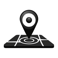 map pointer icon illustration