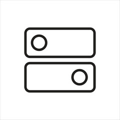 swicth button vector icon line template