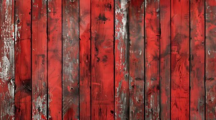 Red rustic wood background