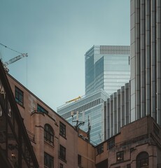 Modern skyscrapers in the heart of London.