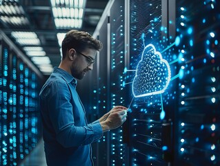 IT Professional Configuring Cloud Infrastructure Resources in High Tech Environment