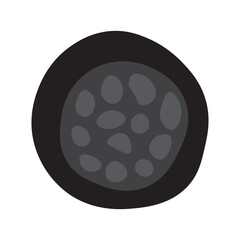 plasmodium vivax schizont glyph icon 