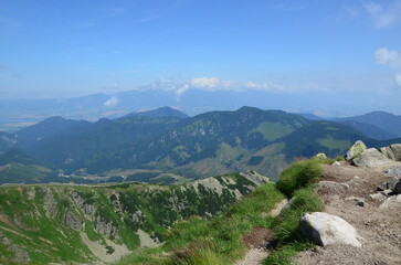 Slobvakia mountain landscape in the mountains