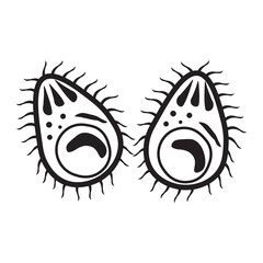 Plasmodium line icon 