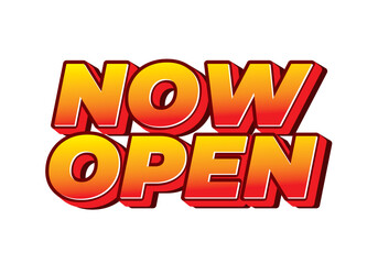 Now open. Text effect in 3D style with good colors