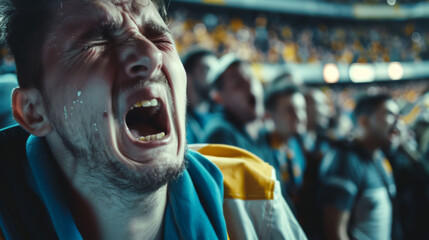 The Faces of Football: A Close-Up of a Fan's Unbearable Sadness