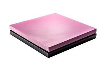 A Pastel Dream in Pink and Black: A Modern Console Resting on a White Background on a Clear PNG or White Background.