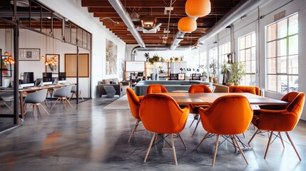 Startup culture, innovative minds, dynamic workspace, techforward design