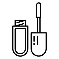 Illustration of Lip Serum Line Icon 