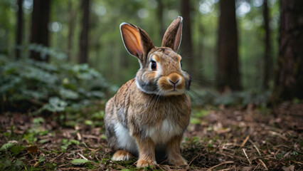 Fototapeta premium rabbit in the forest