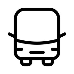 traveling by bus icon with line style, perfect for user interface projects