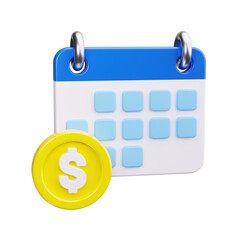 payment day 3d render icon