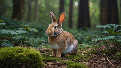 Fototapeta premium rabbit in the forest