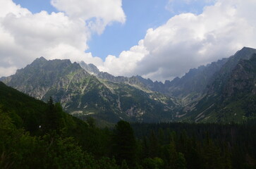 clouds over the mountain tatra