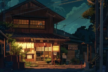 Obraz premium A hidden gem of an art gallery in a quaint village, where local artists' paintings capture the essence of rural life and, Generative AI