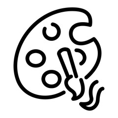 artist Line Icon