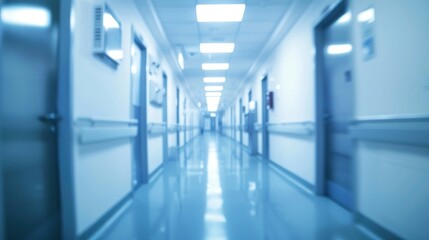 Fototapeta premium Blurred Hospital Corridor