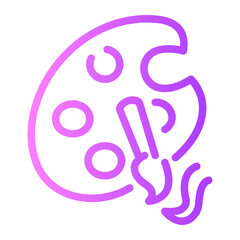 Obraz premium artist Line Gradient Icon