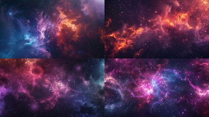 Brightly colored nebula with intricate details and a starry night sky, showcasing the wonders of astronomy